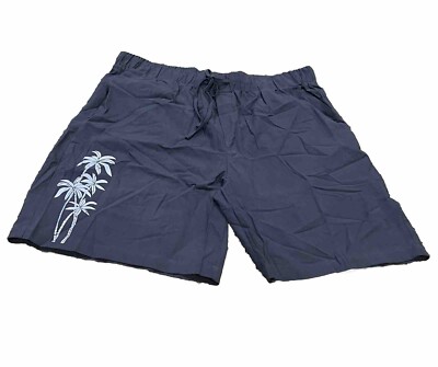 Hardaddy Hawaii Blue Hawaiian Aloha Size 3XL NWT Unisex Elastic Waist Shorts