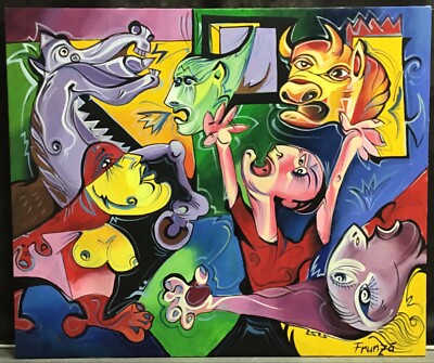 Large, Masterful, Original Painting By Frunza Ciprian