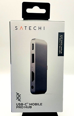 Satechi Aluminum Type-C Mobile Pro Hub Adapter , USB-C PD Charging, 4K ,ST-TCMPH