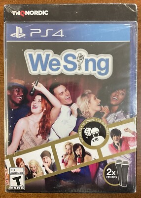 PS4 Playstation 4 We Sing Bundle - Game + 2 Mics - New Sealed! Free Shipping!