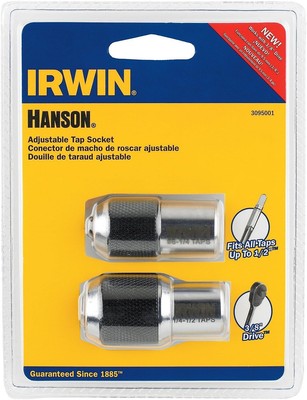 2 Piece IRWIN Tap Socket Set Adjustable (3095001)