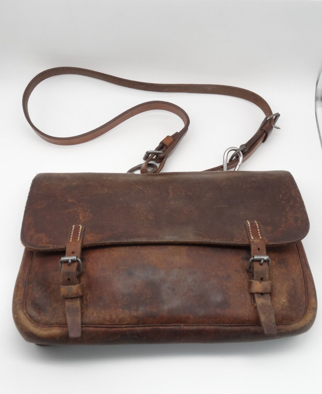 ア*リ様 40s WW2 MILITARY BOSTON BAG WITH ST WW2 Military Messenger Bag, Original Soviet Army Officer Bag