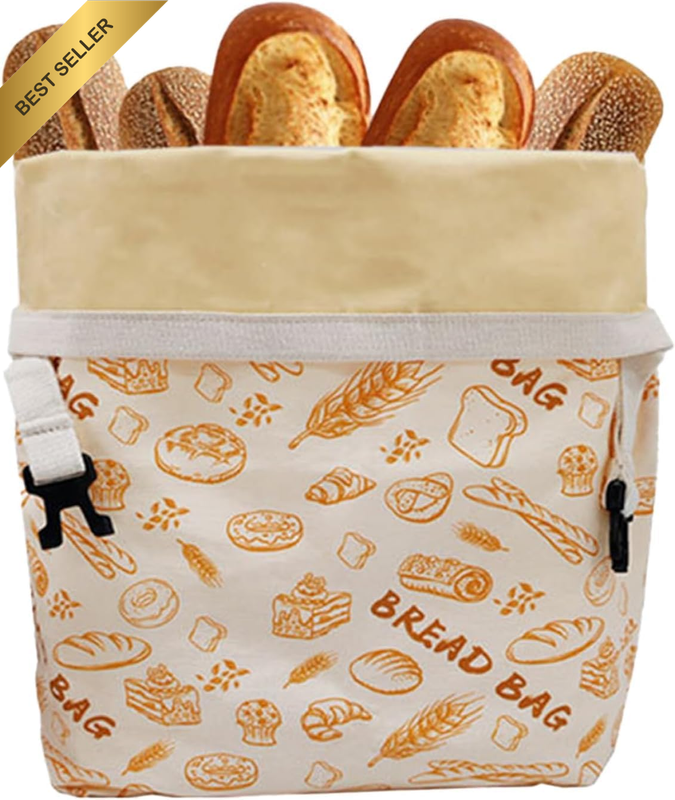Reusable Beeswax Bread Bag, Large 43 X 33 Cm Cotton Storage Bag | 43 X 33 Cm Reu