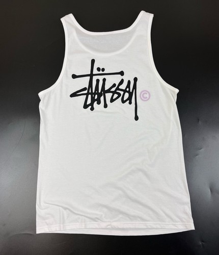 Stüssy Basic Logo Tank White | eBay