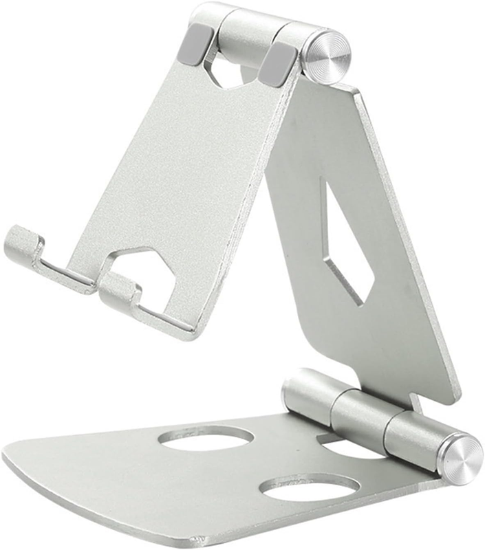 Phone Stand Desk Foldable Cell Phone Stand, Portable Aluminum Phone Holder, Adju