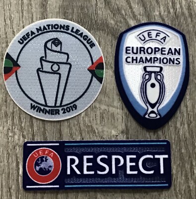 European Nations league Winner Euro 2020 Championship Patch Badge set Portugal