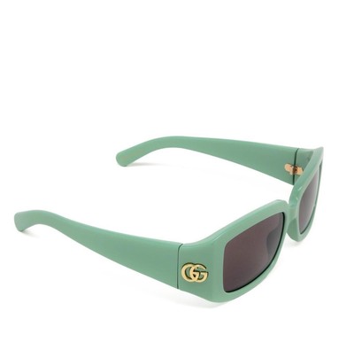 Pre-owned Gucci Gg1403s-004 Green Sunglasses In Gray
