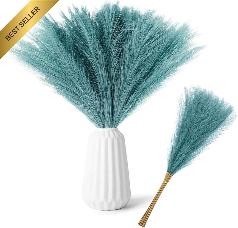 30Pcs Faux Pampas Grass Decor, 21.6