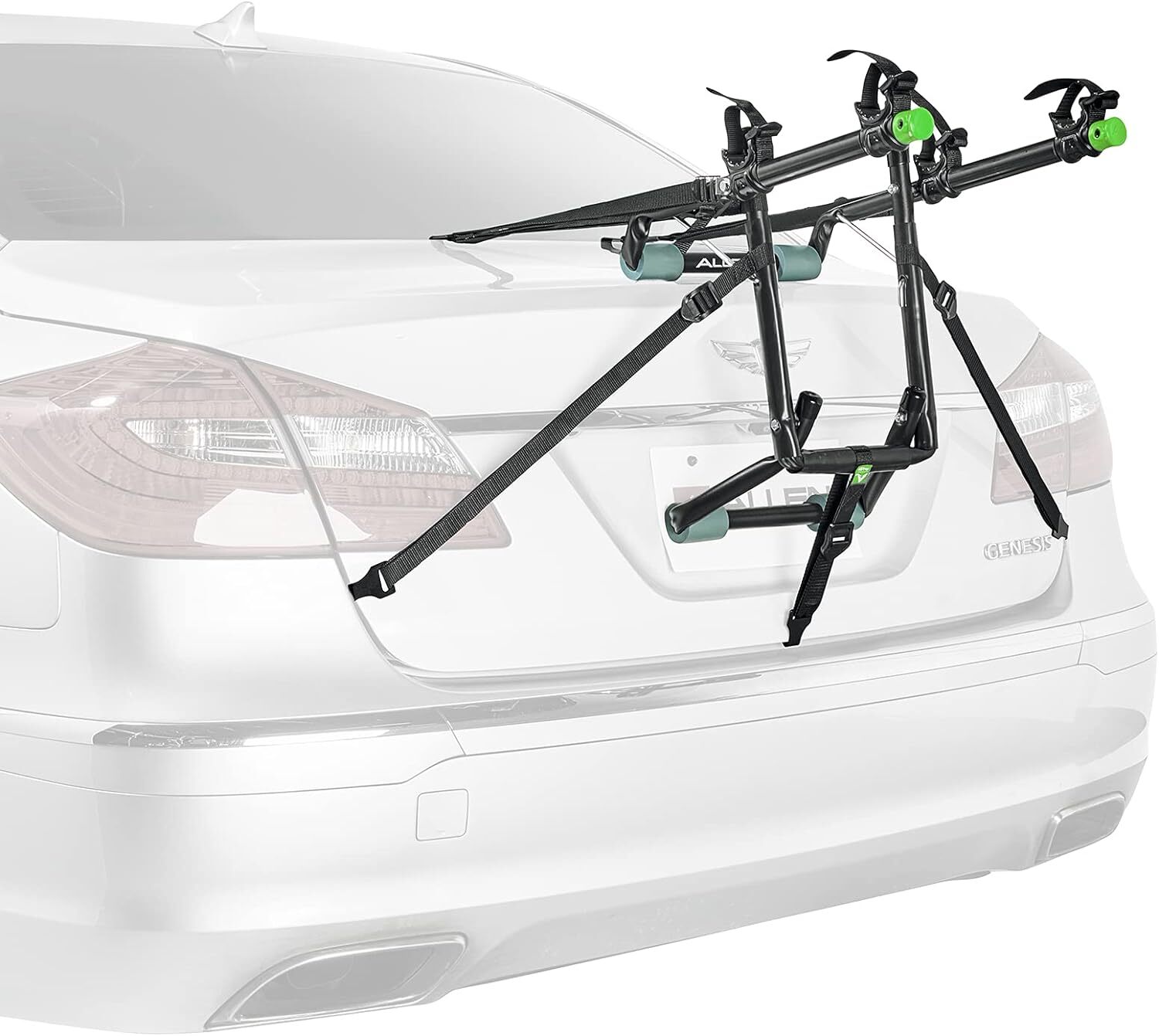 Allen Sports Deluxe 2-Bike Trunk Mount Rack, Model 102DN-R, 
