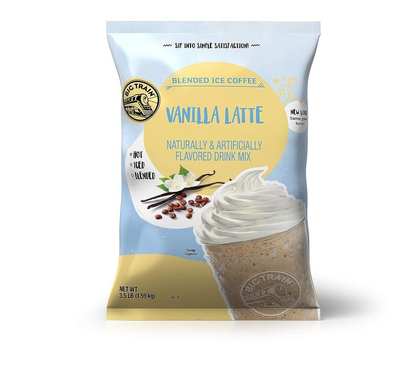 Big Train Blended Ice Coffee Vanilla Latte 3.5 Pound Powder 
