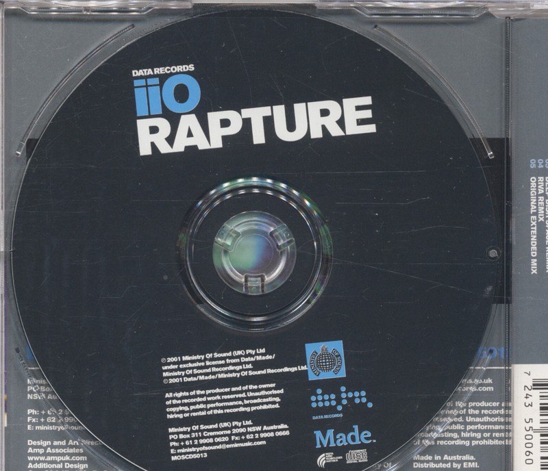 iiO - Rapture CD | eBay Australia