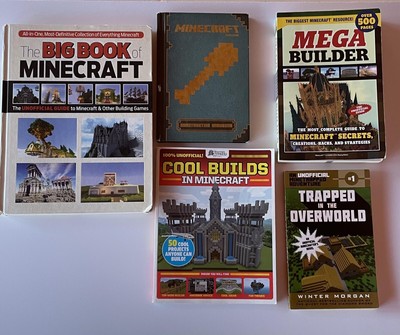 Minecraft Lot of 5 Books! Mega Builder / Cool Builds / and more!