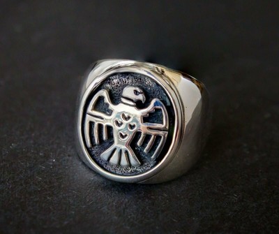 Thunderbird Ring   Sterling Silver   Southwestern Native American Jewelry