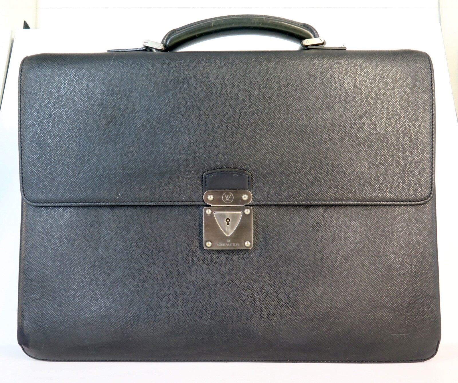 Louis Vuitton Black Epi Leather Briefcase. Great business Louis Vuitton Black Epi Leather Briefcase. Great business