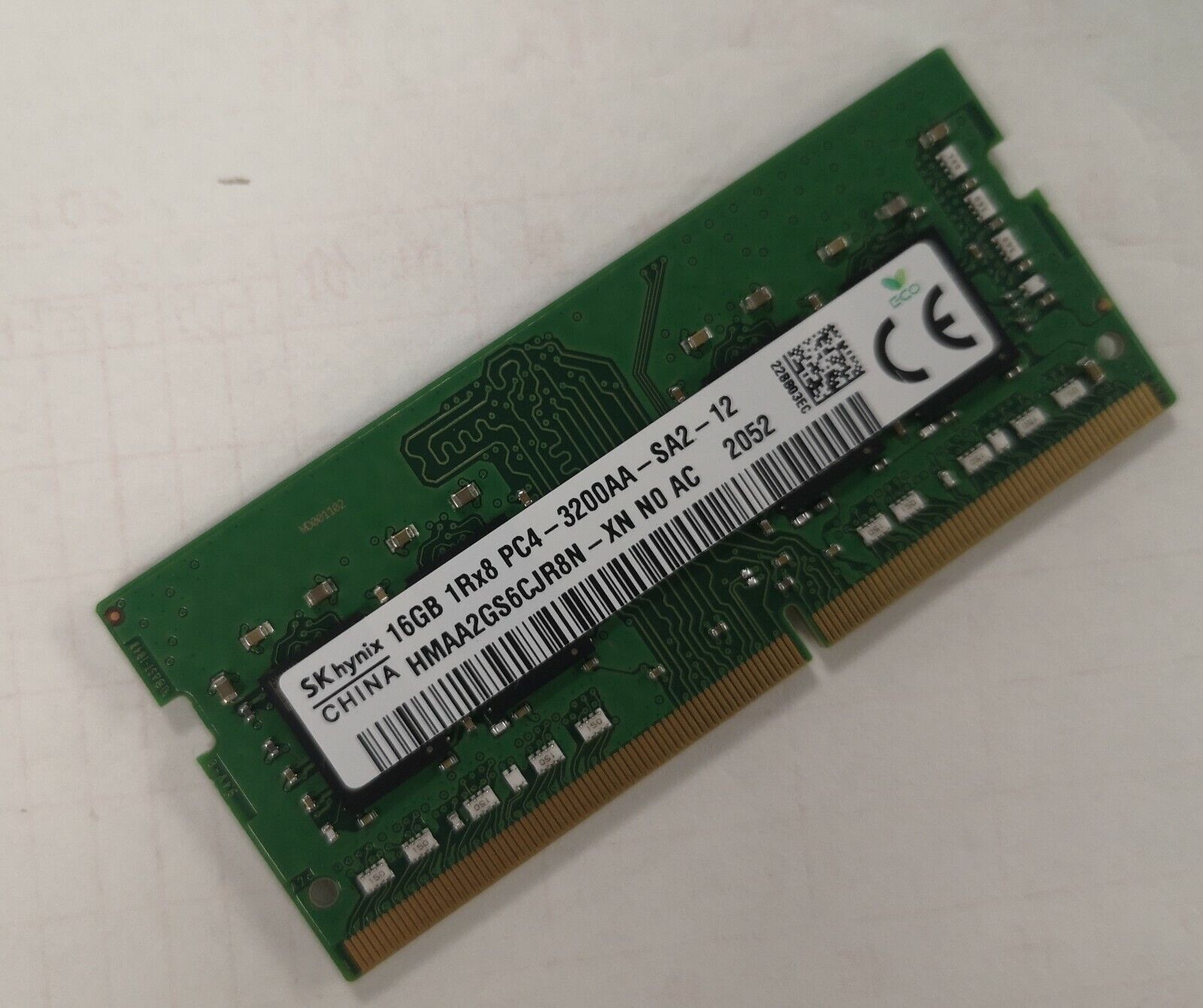 SK Hynix 16GB DDR4 3200MHz Laptop SO-DIMM RAM 1Rx8 PC4-25600 SK Hynix 16GB DDR4 3200MHz Laptop SO-DIMM RAM 1Rx8 PC4-25600
