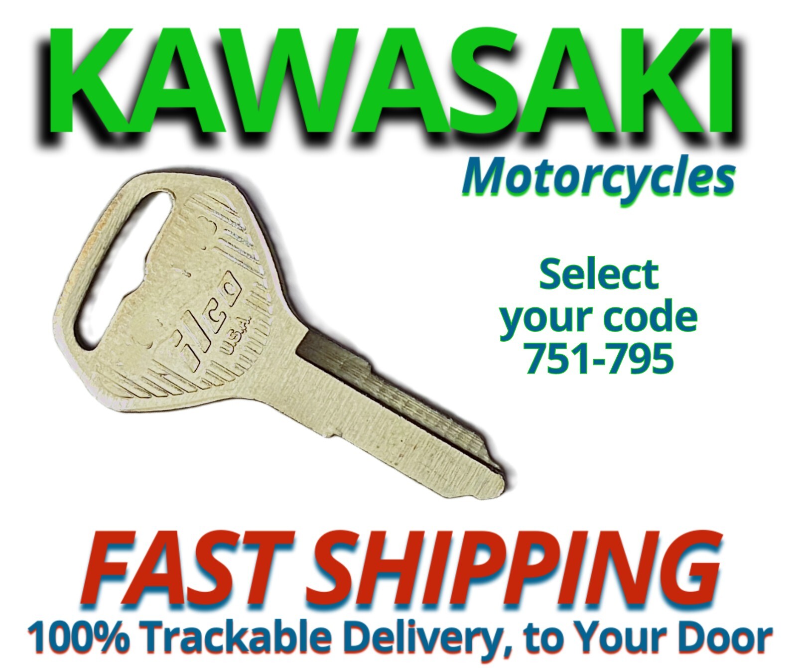 kayaです Kawasaki Motorcycle Keys Z1 KZ1000 KZ900 Replacement Key Cut