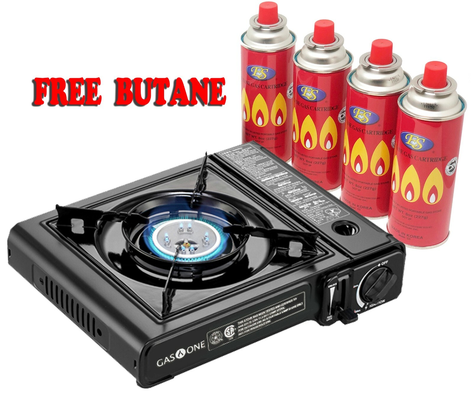 Gas ONE Deluxe Portable Butane Gas Stove Automatic Ignition Gas ONE Deluxe Portable Butane Gas Stove Automatic Ignition