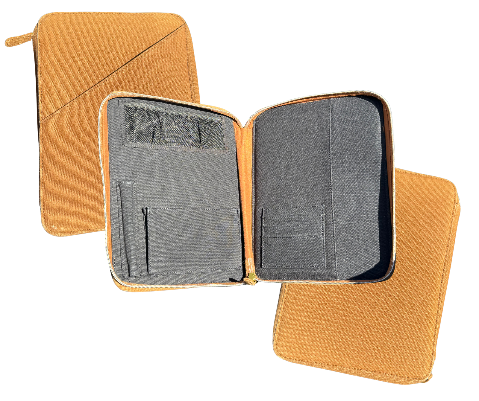 Travel Tech Folio Tan Canvas 11.25x8.25”