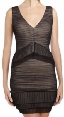 BCBGmaxazria Sven Black Mesh Mini Dress Size XS Originally $398!