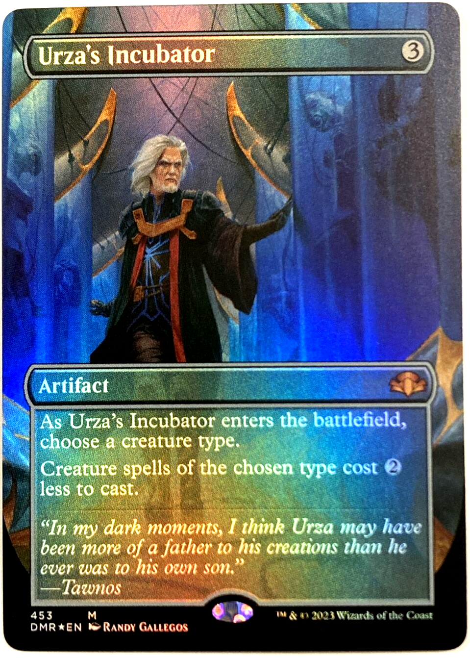 MTG Urza's Incubator *BORDERLESS FOIL* Dominaria Remastered