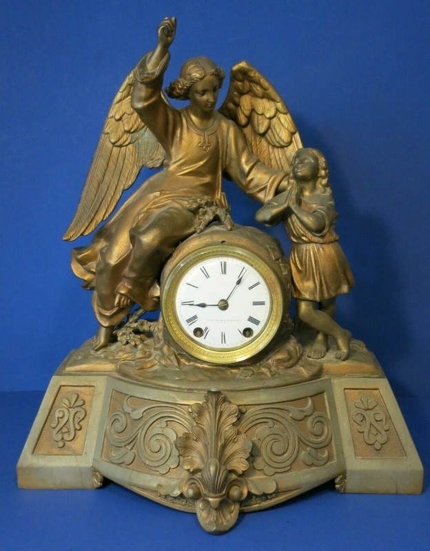 1872 VERY RARE Seth Thomas Antique ~CHILD & ANGEL~ Figural