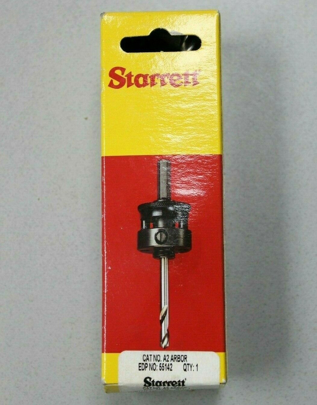 Starrett A2 Hole Saw Drive Arbor with HSS Pilot Drill, Brand New