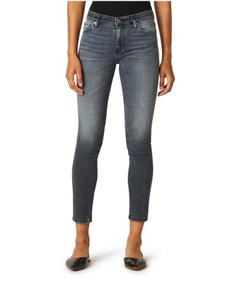 Hudson Jeans | Women's Nico Mid-Rise Stretch Skinny Jeans Grey | Size 24