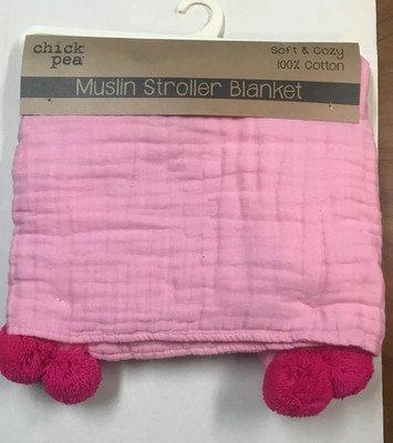 chickpea muslin stroller blanket