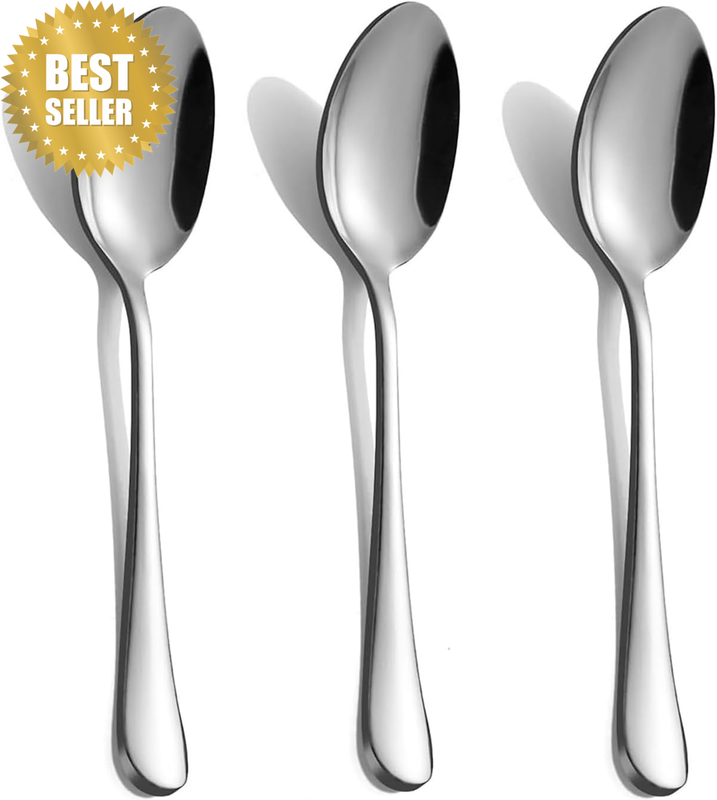 Stainless Steel Dinner Spoons, 10 Count