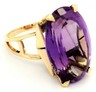 Amethyst Dress Ring 9ct Yellow Gold Handmade Fine Vintage Jewellery Size O-2.JPG