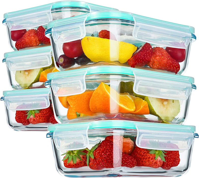 S With Airtight Snap Locking Lids Bpa Free Meal Prep