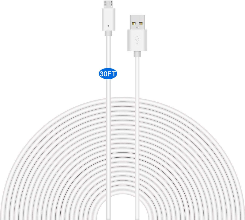 Universal Power Extension Cable for Home Security Cameras Indoors and Outdoors