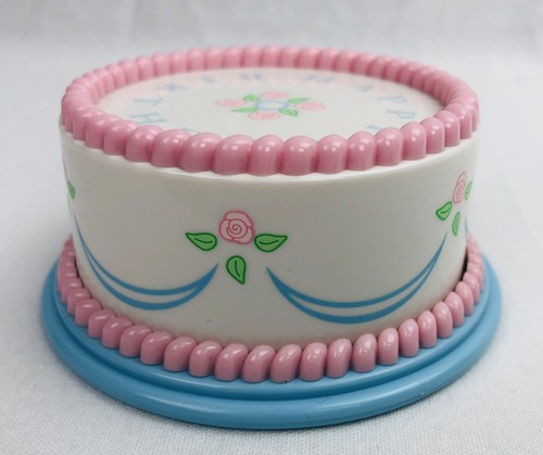 Pleasant Company American Girl Bitty Baby Plastic Happy Birthday Cake FREESH