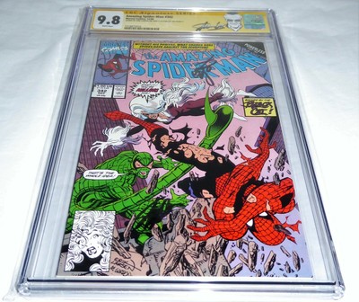 Amazing Spider-Man #342 CGC SS Signature 9.8 STAN LEE ERIK LARSEN Black Cat 🔥