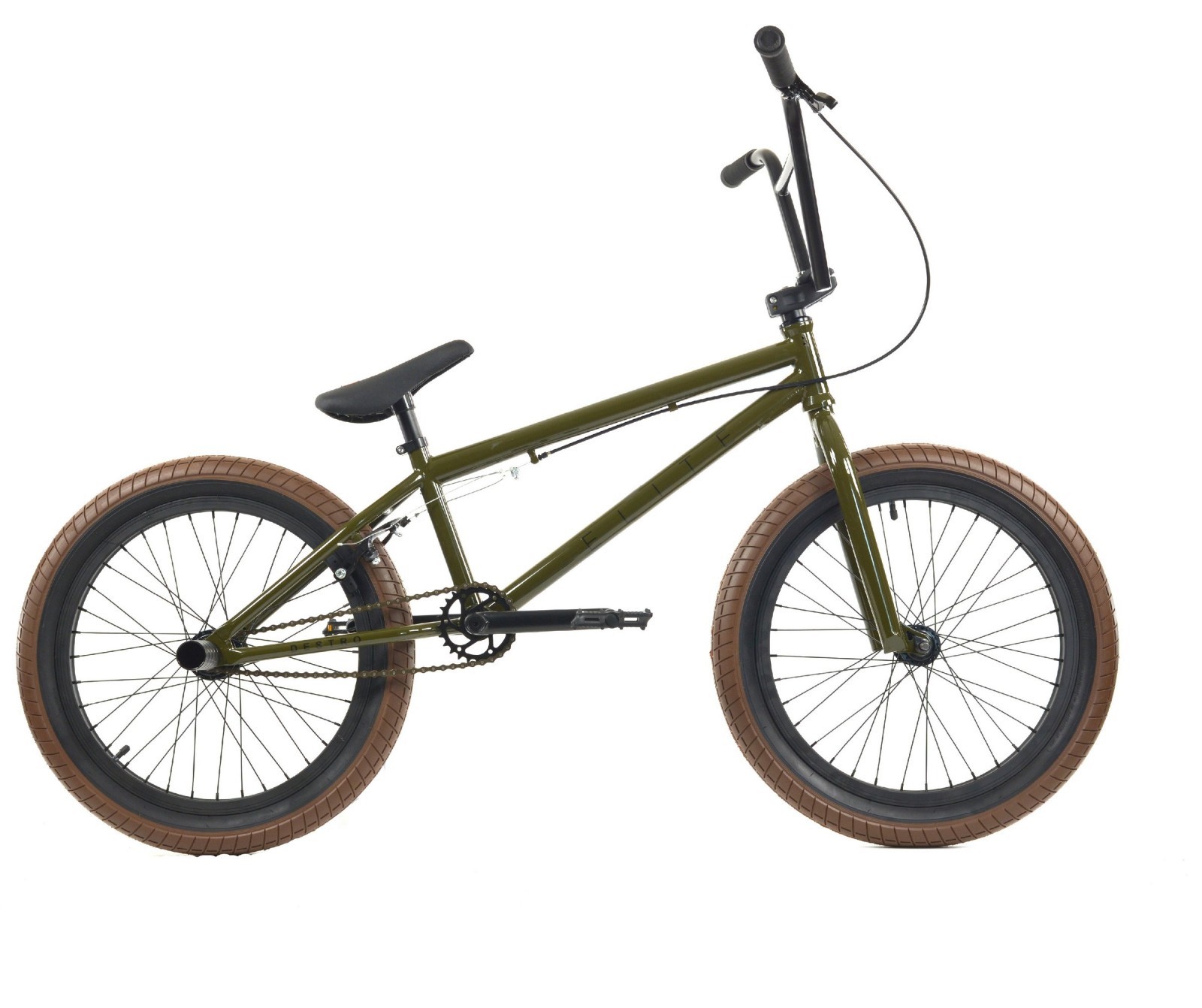 Just Released! 2018 Elite BMX Destro 20" Freestyle Bike Army Green
