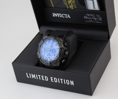 Pre-owned Invicta Authentic  Star Wars Darth Vader Black Silicone Men's 26268 Watch