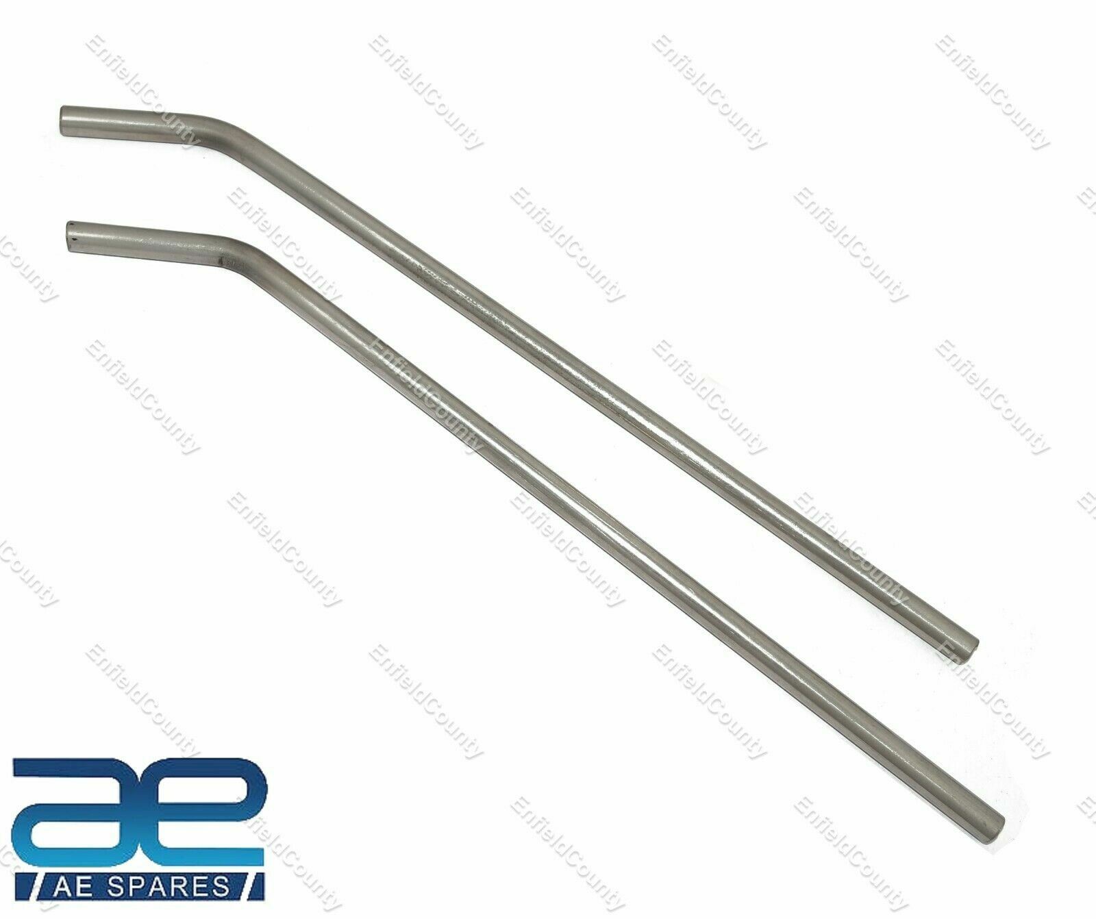 Universal Mod Mirror Stem Head Set Stainless Steel 17" Inch Vespa & Lambretta