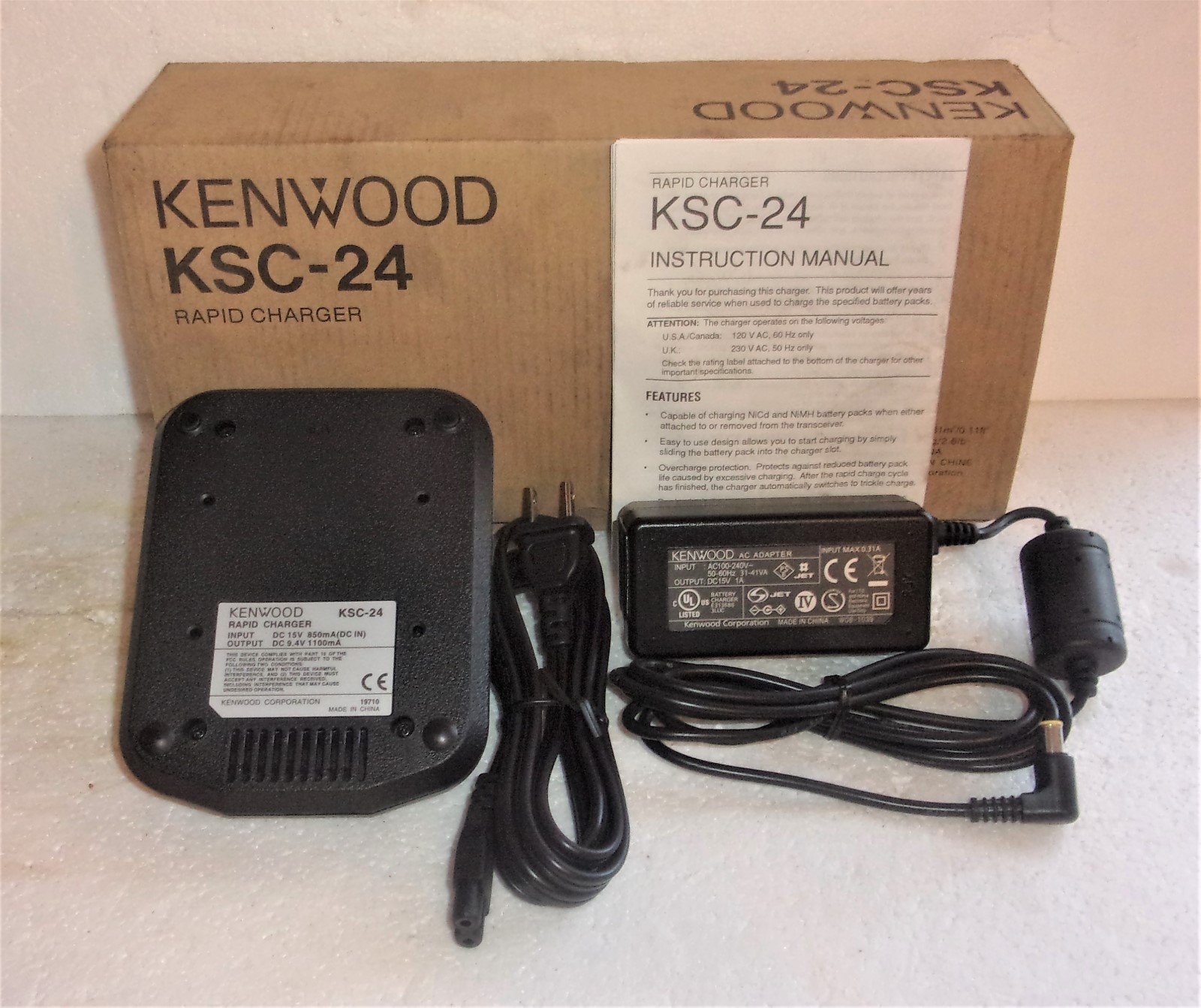 KENWOOD KSC 24 RAPID CHARGER KSC24 NEW IN BOX