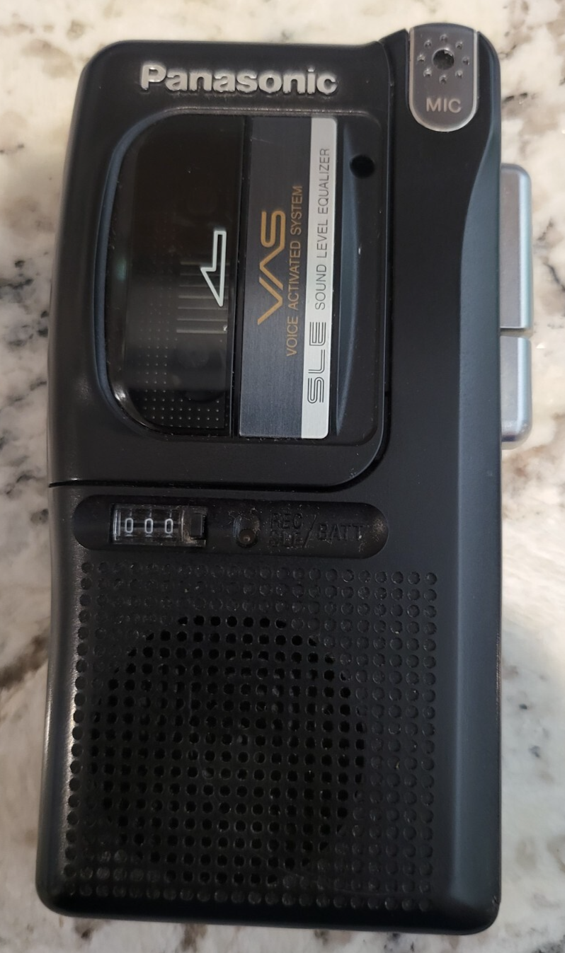Panasonic RN-502 Microcassette Recorder-Works but volume is
