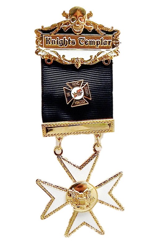 York Rite Knights Templar Malta Maltese Cross DELUXE Masonic Jewel