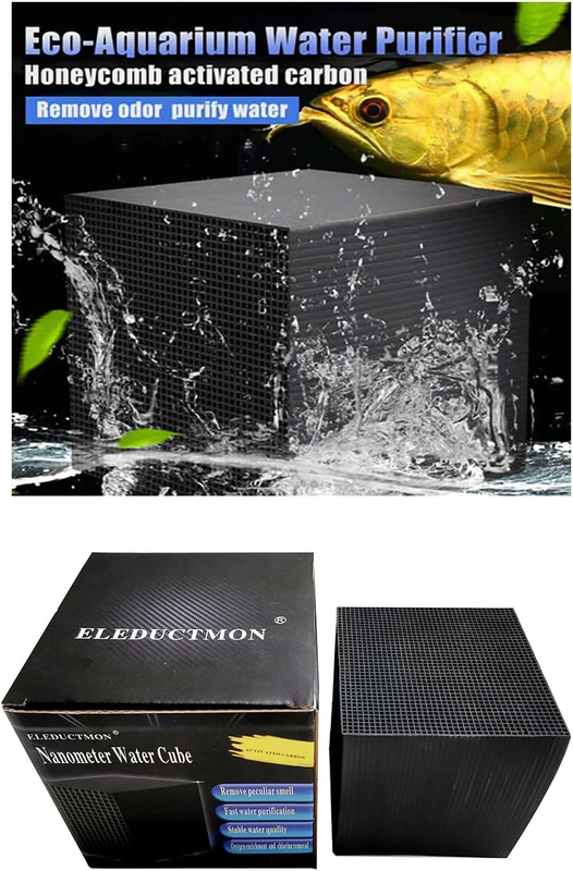 Eco-Aquarium Water Purifier Cube Filter Activated Carbon Ultra Strong Filtrat...
