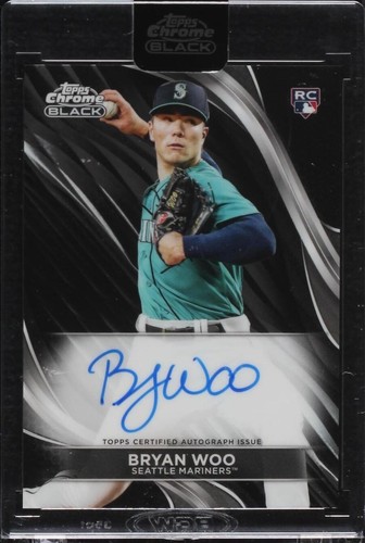 2024 Topps Chrome Black - Bryan Woo #CBA-BW