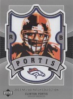 2003 Upper Deck UD Patch Collection Clinton Portis #PO