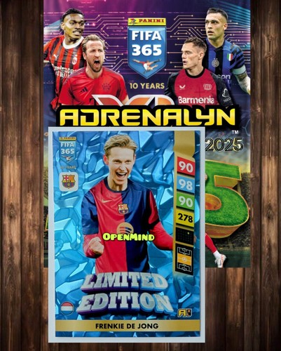 Panini Fifa 365 2025 Limited Edition card FRENKIE DE JONG