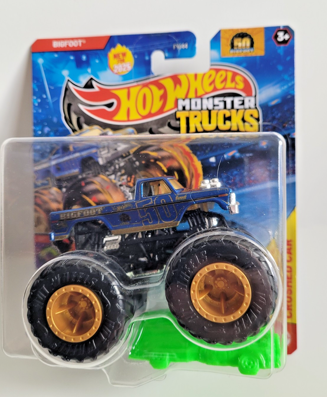 Hot Wheels 2025 Monster Trucks Bigfoot 50th Anniversary Blue
