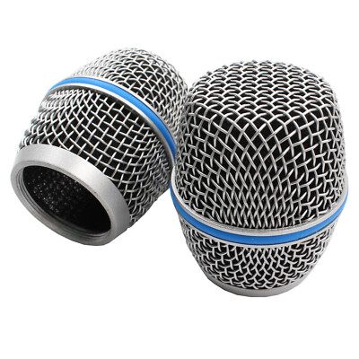 2PCS Microphone Grille Mic Grill Ball Head Mesh Fits For Shure Beta87A