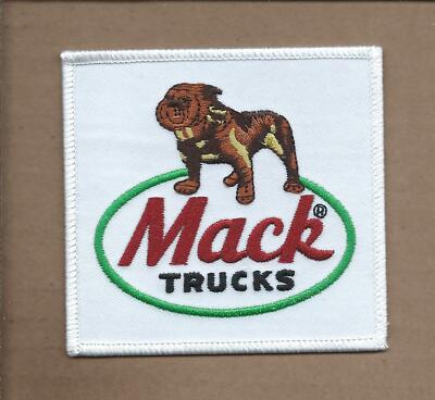 NEW 3 1/2 X 3 3/4 INCH MACK TRUCKS IRON ON PATCH FREE SHIPPING