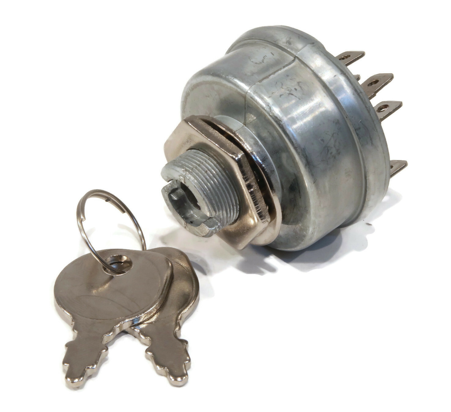 Ignition Switch, 6 Terminal with Keys for Oregon 33392, 33392 Lawn