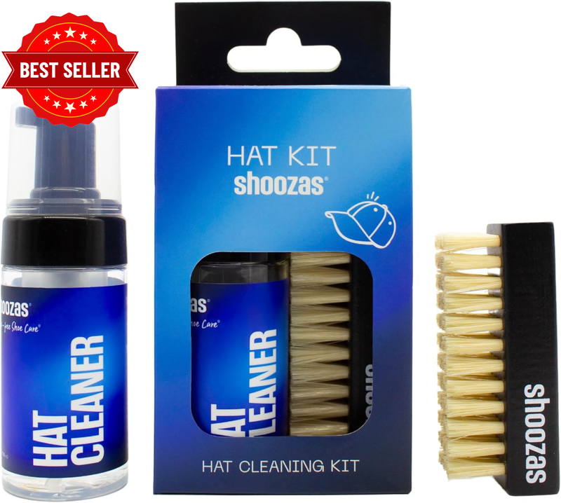Hat Cleaner Kit - Includes Foam Cleaner and All-Purpose Brush, No Water Needed,