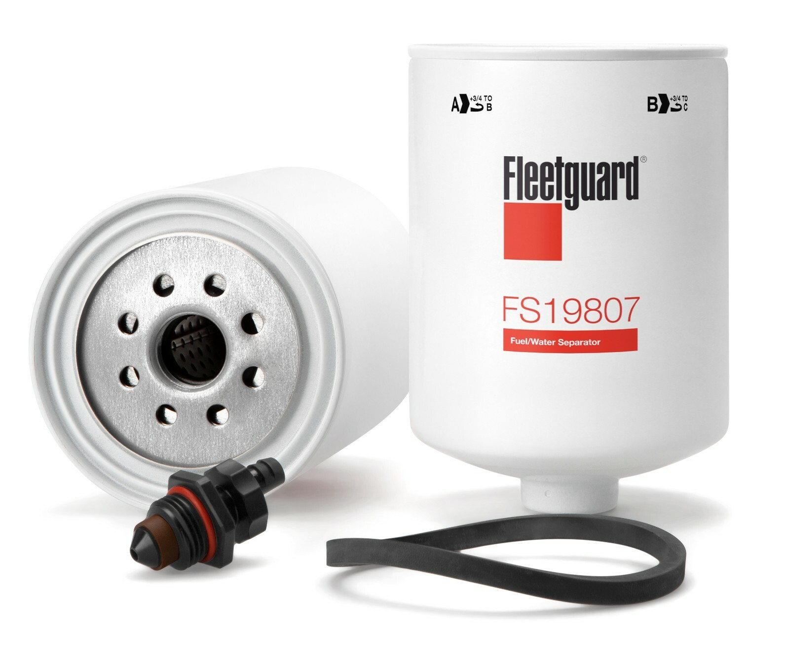 10 Pack Fleetguard FS19807 Fuel Water Separator Filter Same as 33807, P551033